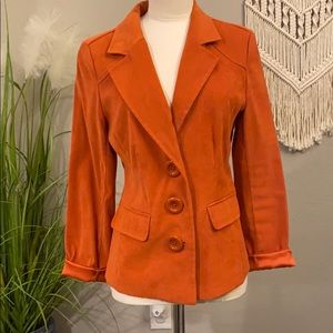 Ring your personality orange blazer